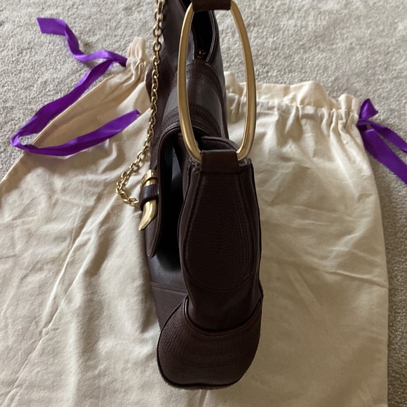 Botkier Leather Gold Horn Shoulder Bag - Picture 16 of 16
